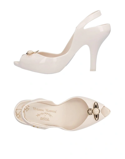 Shop Vivienne Westwood Anglomania + Melissa In Ivory
