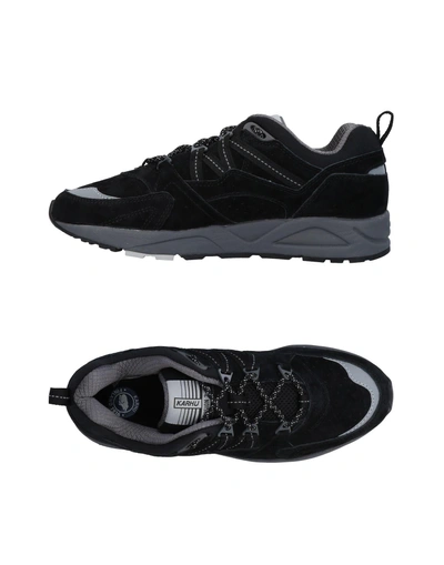 Shop Karhu Man Sneakers Black Size 8.5 Soft Leather, Textile Fibers