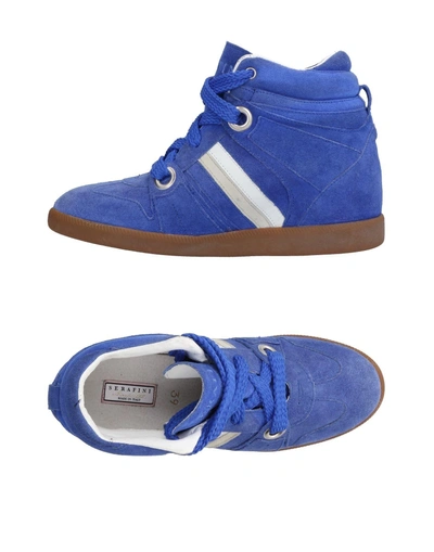 Shop Serafini Manhattan Sneakers In Blue