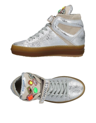 Shop Ruco Line Sneakers In Silver