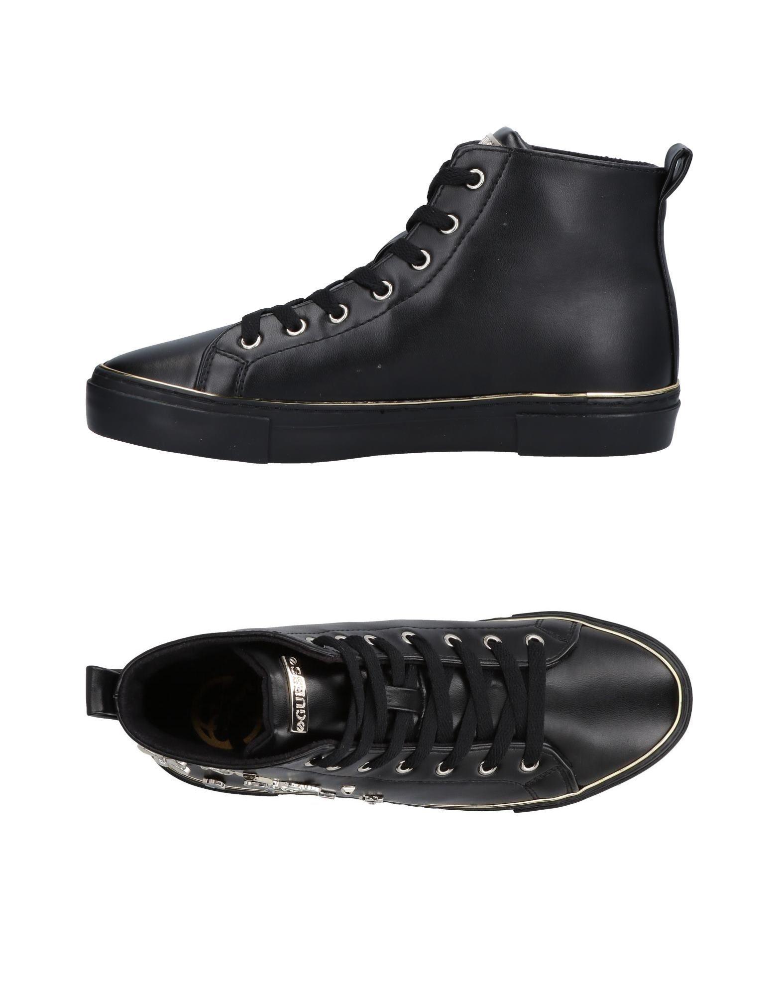 guess shoes black and white