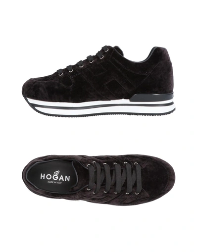 Shop Hogan Woman Sneakers Black Size 6.5 Textile Fibers