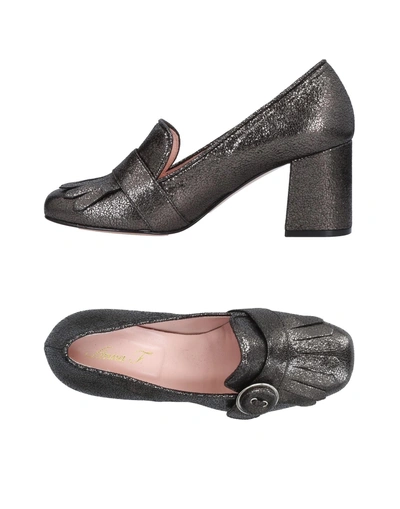 Shop Anna F Loafers In Lead