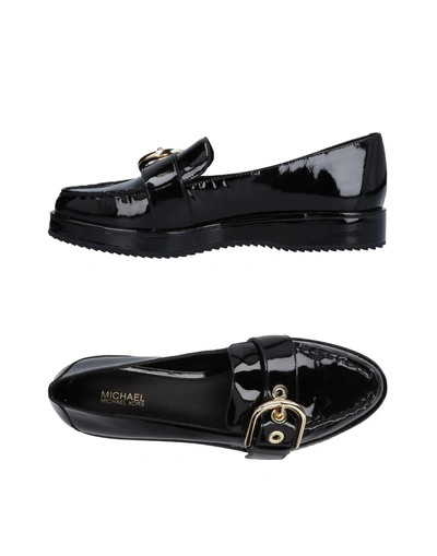 Shop Michael Michael Kors Loafers In Black