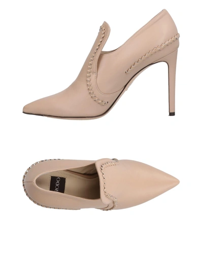 Shop Rodo Loafers In Pale Pink
