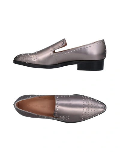 Shop Sigerson Morrison Loafers In Dove Grey