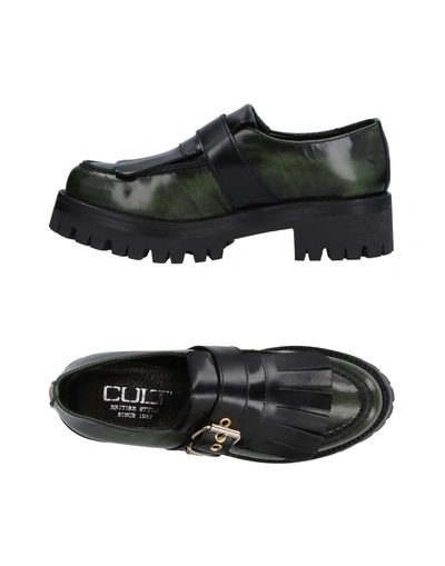 Shop Cult Loafers In Dark Green