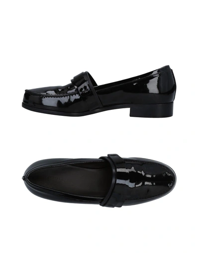 Shop Carritz Loafers In Black