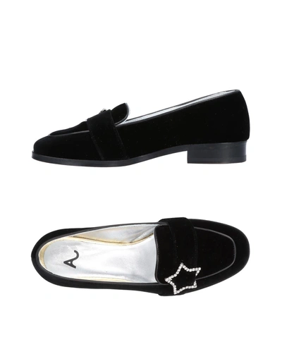 Shop Alexa Chung Loafers In Black