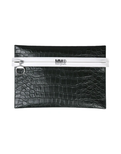 Shop Mm6 Maison Margiela Handbags In Dark Green