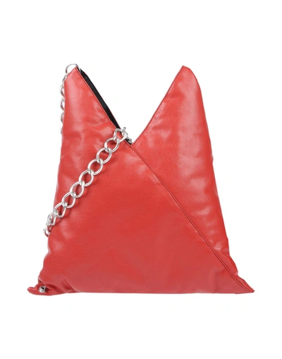 Shop Mm6 Maison Margiela Cross-body Bags In Red