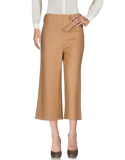 Shop Tpn Cropped Pants & Culottes In Camel