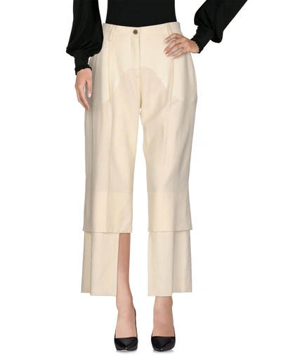 Shop Aalto Cropped-hosen & Culottes In Ivory