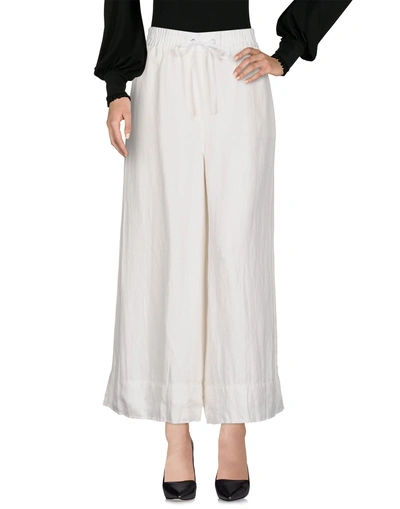 Shop Elizabeth And James Casual Pants In Ivory
