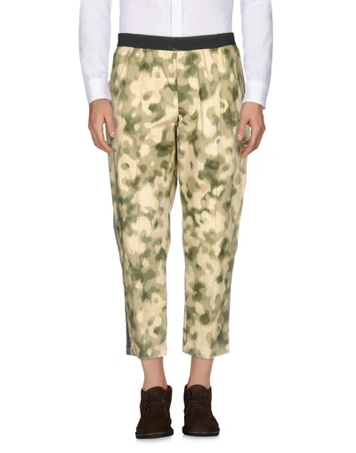 Shop Emiliano Rinaldi Casual Pants In Military Green