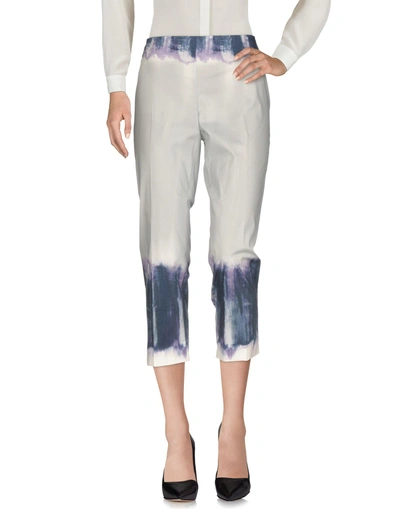 Shop Alberta Ferretti Casual Pants In Light Grey