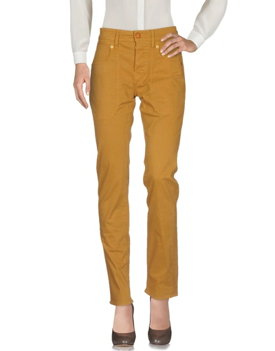 Shop Jeckerson Casual Pants In Camel