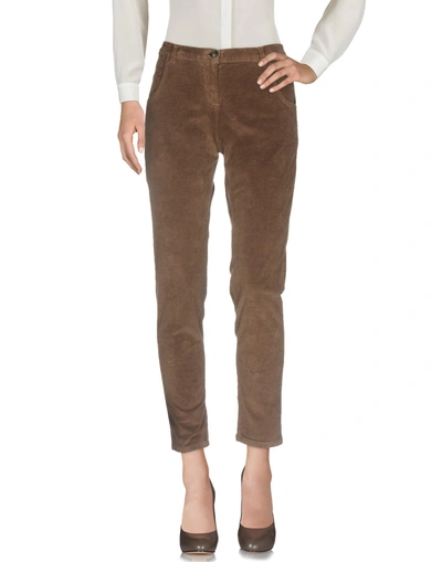 Shop Woolrich Casual Pants In Dark Brown