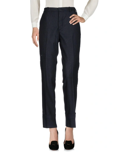 Shop Zadig & Voltaire Woman Pants Midnight Blue Size 6 Wool, Polyester, Viscose, Cotton, Elastane