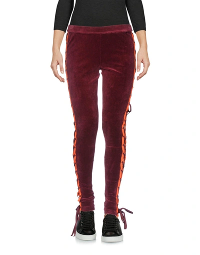 Shop Fenty X Puma Leggings In Maroon