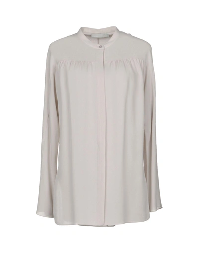 Shop Vince Shirts In Light Grey