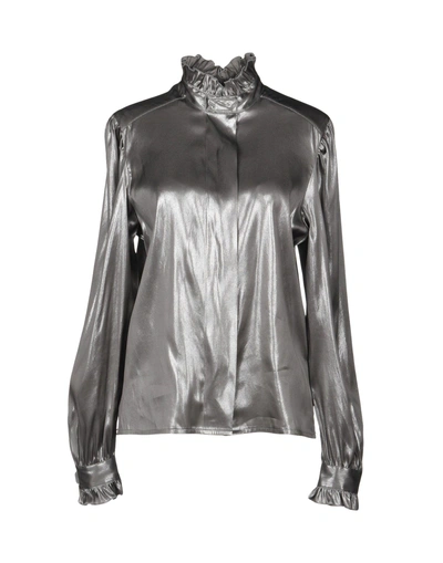 Shop Alyx Silk Shirts & Blouses In Silver