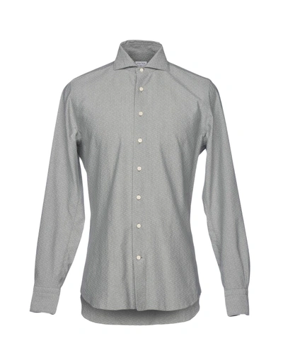 Shop Borsa Solid Color Shirt In Light Grey