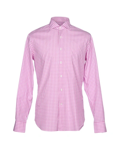 Shop Alessandro Gherardi Checked Shirt In Pink