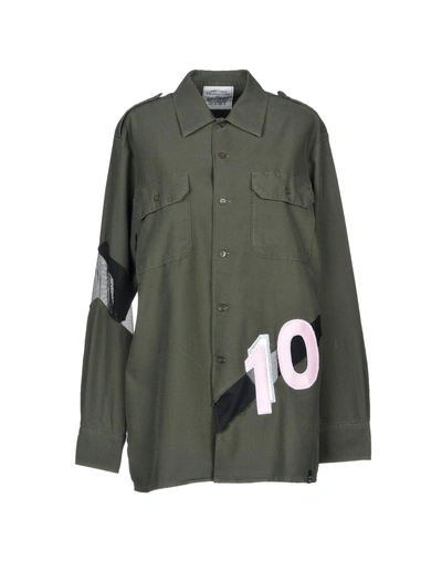 Shop Mpd Box Shirts In Military Green