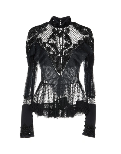 Shop Amen Couture Blouse In Black