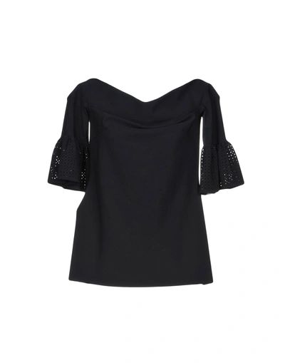 Shop Chiara Boni La Petite Robe Blouse In Black