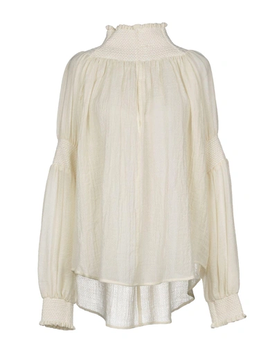 Shop Rachel Comey Blouse In Ivory