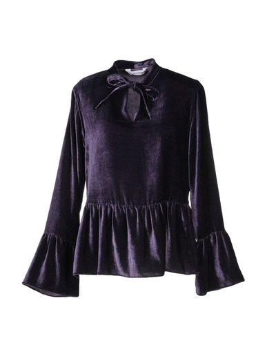 Shop Le Sarte Pettegole Blouses In Purple