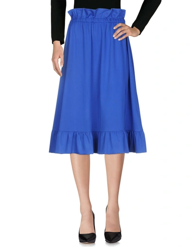 Shop Paskal Midi Skirts In Bright Blue