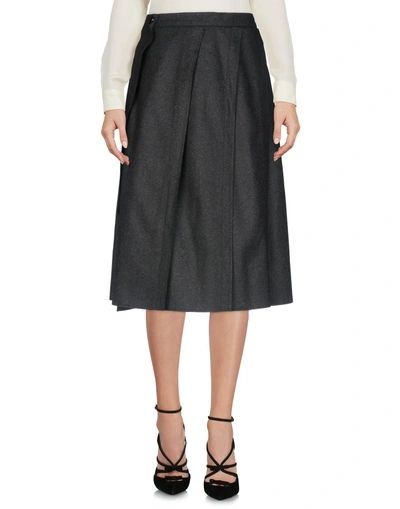 Shop Vivienne Westwood Midi Skirts In Steel Grey