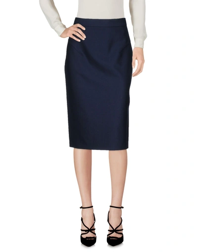 Shop Vivienne Westwood Knee Length Skirt In Dark Blue