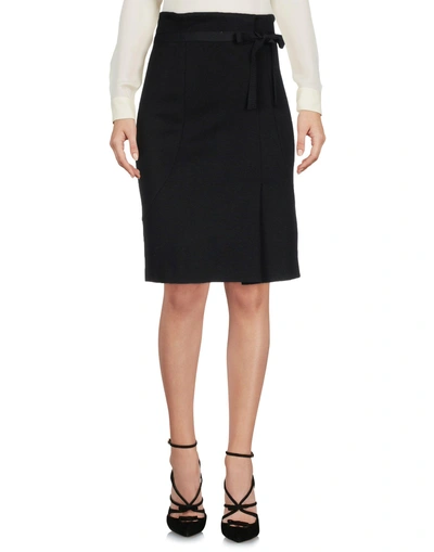 Shop Cacharel Knee Length Skirt In Black