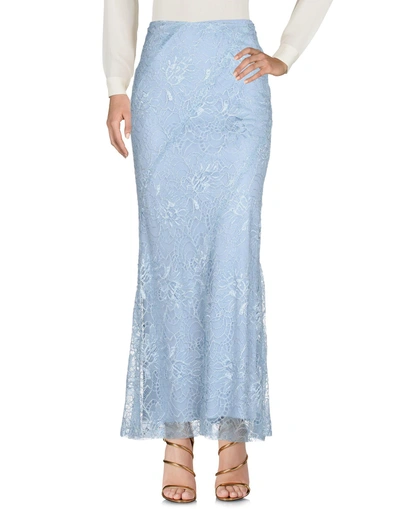 Shop Alberta Ferretti Woman Maxi Skirt Sky Blue Size 12 Viscose, Polyamide