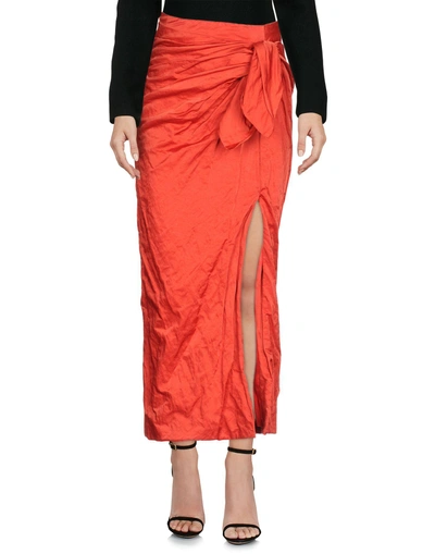 Shop Monse Maxi Skirts In Coral