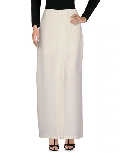 Shop Alexander Wang T Maxi Skirts In Ivory