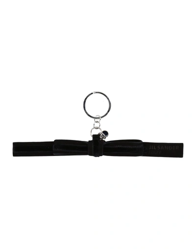 Shop Jil Sander Key Ring In Black