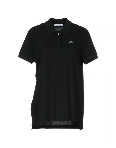 Shop Lacoste Polo Shirts In Black