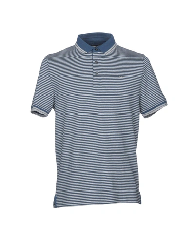 Shop Michael Kors Polo Shirt In Slate Blue