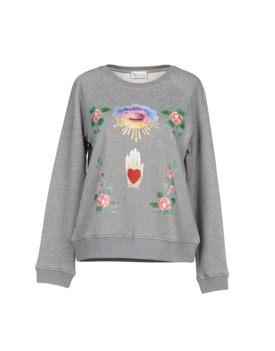 Shop Red Valentino Sweatshirt In Grey