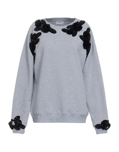 Shop Ainea Sweatshirt In Light Grey