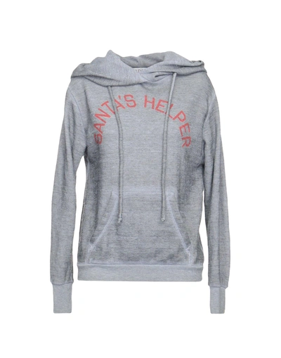 Shop Wildfox Hooded Sweatshirt In Grey