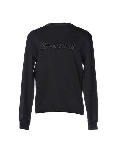 Shop Numero 00 Man Sweatshirt Black Size Xl Cotton, Elastane