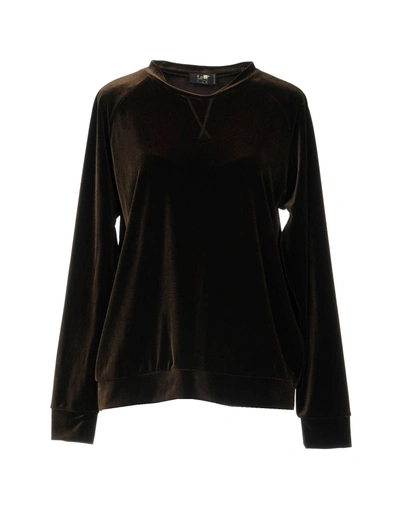 Shop Le Col Sweatshirt In Dark Brown