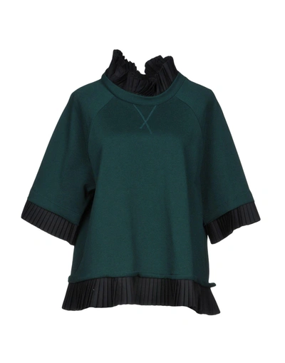 Shop Mm6 Maison Margiela Sweatshirt In Green