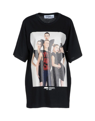 Shop Jeremy Scott T-shirts In Black